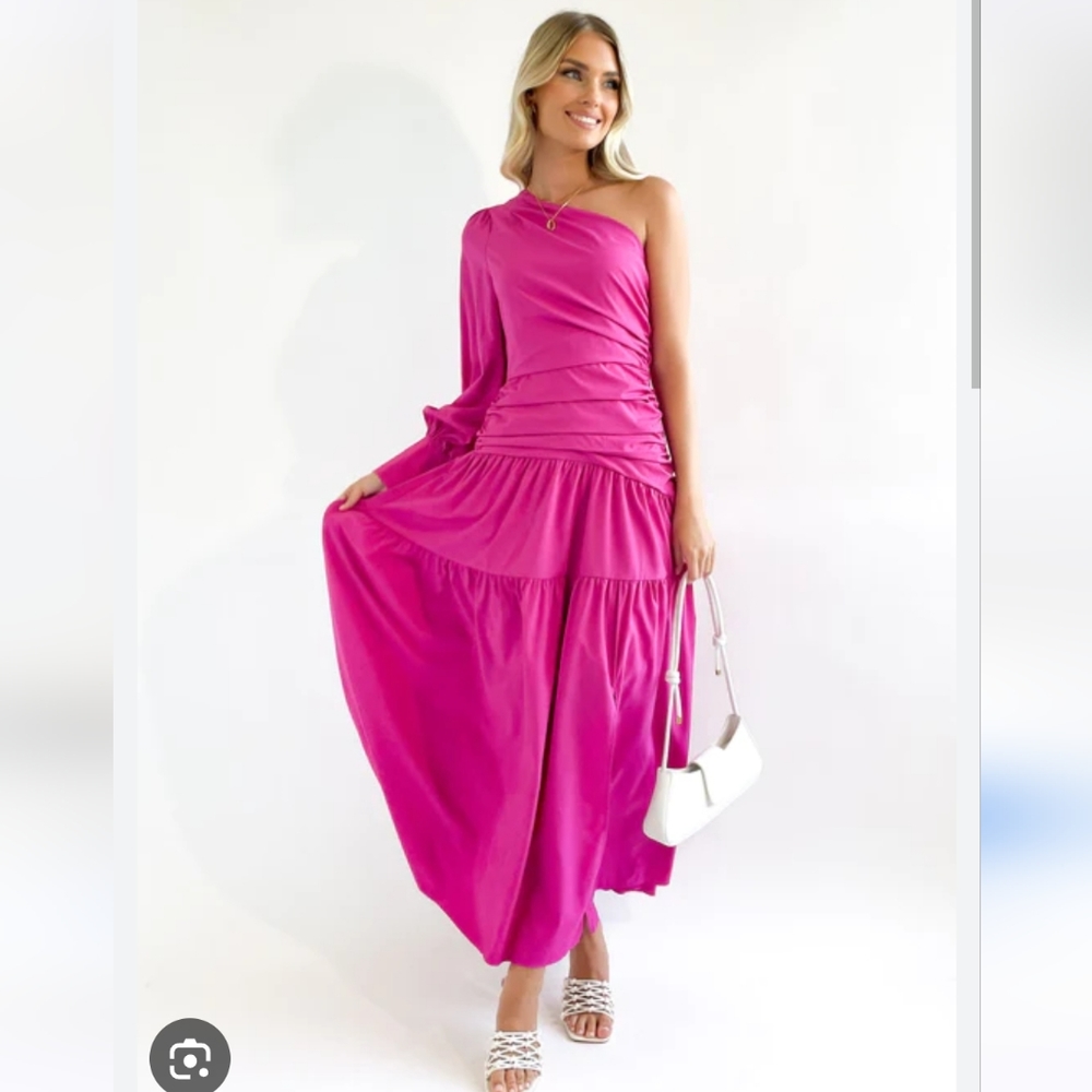 Brynnie one shoulder maxi dress "Lorraine"